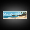Arugam Bay, Sri Lanka Panoramic Beach Print, Vacation Gift, Sri Lanka Wall Art, Framed Canvas Print, Framed Beach Painting