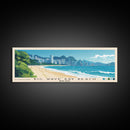 Big Wave Bay Beach, Hong Kong Panoramic Print, Vacation Gift, Hong Kong Wall Art, Beach Painting, Beach Decor, Beach Or Lakehouse Art