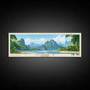 Cloud 9, Philippines Panoramic Beach Print, Vacation Gift, Philippines Wall Art, Framed Canvas Print, Framed Beach Painting