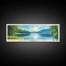 Cospudener See, Germany Panoramic Print, Vacation Gift, Germany Wall Art, Beach Painting, Beach Decor, Large Wall Art, Wood Frame Art