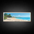 Cruise Center Beach, Turks and Caicos Panoramic Print, Vacation Gift, Turks and Caicos Wall Art, Beach Painting, Beach Decor, Beach Or Lakehouse Art