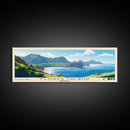 Flores Island, Portugal Panoramic Print, Vacation Gift, Portugal Wall Art, Beach Painting, Beach Decor, Large Wall Art, Wood Frame Art
