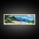 Gardner Bay, Ecuador Panoramic Beach Print, Vacation Gift, Ecuador Wall Art, Beach Painting, Beach Decor, Beach Painting