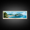 Ischia, Italy Panoramic Print, Vacation Gift, Italy Wall Art, Beach Painting, Beach Decor, Beach Or Lakehouse Art