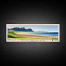 Meleyri Beach, Iceland Panoramic Print, Vacation Gift, Iceland Wall Art, Beach Painting, Beach Decor, Large Wall Art, Wood Frame Art