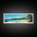Playa Grande, Dominican Republic Panoramic Beach Print, Vacation Gift, Dominican Republic Wall Art, Beach Painting, Beach Decor, Beach Painting