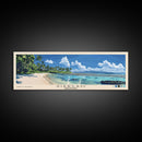 Siargao, Philippines Panoramic Print, Vacation Gift, Philippines Wall Art, Beach Painting, Beach Decor, Beach Or Lakehouse Art