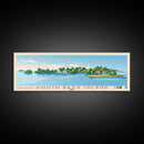 South Bass Island, Ohio Panoramic Print, Vacation Gift, Ohio Wall Art, Beach Painting, Beach Decor, Large Wall Art, Wood Frame Art