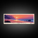Twilight Beach, Australia Panoramic Beach Print, Vacation Gift, Australia Wall Art, Framed Canvas Print, Framed Beach Painting