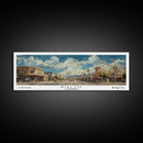 Rialto California Panoramic Print, Modern Framed Canvas Print, Travel Poster Art, Home Decoration, Wall Art, Office Decor