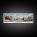 Richmond California Panoramic Print, Trendy Framed Canvas Print, Travel Poster Art, Home Decor, Wall Art, Gift Idea