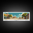 Odessa Texas Panoramic Wall Art, Mid Century Modern Framed Canvas Print, Retro Pop Art Travel Poster, City Art, Office Wall Decor, Living Room Art