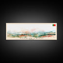 Agualva Portugal Wall Art, Panoramic Travel Poster, Panoramic Framed Canvas Print, City Wall Art, Wall Hanging Home Decor, Travel Art