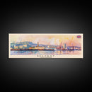 Belfast United Kingdom Travel Print Wall Art, Panoramic City Art, Travel Art, Wall Decor, Vacation Gift, Framed Canvas Print Or Metal Art
