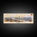 Bonn Germany Travel Print Wall Art, Panoramic City Art, Travel Art, Wall Decor, Vacation Gift, Framed Canvas Print Or Metal Art