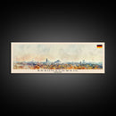 Braunschweig Germany Travel Art, City Art, Framed Canvas Print or Metal Wall Art, Europe Travel Poster, Panoramic Wall Art, Extra Wide Wall Art