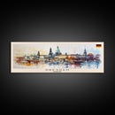 Dresden Germany Travel Art, City Art, Framed Canvas Print or Metal Wall Art, Europe Travel Poster, Panoramic Wall Art, Extra Wide Wall Art