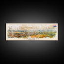 Enschede Netherlands Wall Art, Panoramic Travel Poster, Panoramic Framed Canvas Print, City Wall Art, Wall Hanging Home Decor, Travel Art