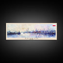 Szczecin Poland Travel Print Wall Art, Panoramic City Art, Travel Art, Wall Decor, Vacation Gift, Framed Canvas Print Or Metal Art