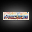 Tartu Estonia Wall Art, Panoramic Travel Poster, Panoramic Framed Canvas Print, City Wall Art, Wall Hanging Home Decor, Travel Art