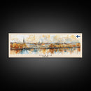 Turku Finland Wall Art, Panoramic Travel Poster, Panoramic Framed Canvas Print, City Wall Art, Wall Hanging Home Decor, Travel Art