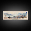 Tuzla Bosnia Travel Print Wall Art, Panoramic City Art, Travel Art, Wall Decor, Vacation Gift, Framed Canvas Print Or Metal Art