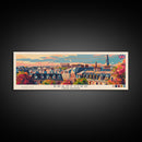 Bradford United Kingdom Travel Print Wall Art, Panoramic City Art, Travel Art, Wall Decor, Vacation Gift, Framed Canvas Print Or Metal Art