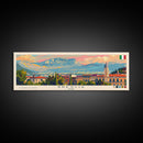 Brescia Italy Travel Print Wall Art, Panoramic City Art, Travel Art, Wall Decor, Vacation Gift, Framed Canvas Print Or Metal Art