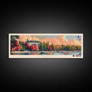Espoo Finland Wall Art, Panoramic Travel Poster, Panoramic Framed Canvas Print, City Wall Art, Wall Hanging Home Decor, Travel Art