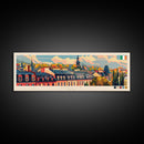 Kielce Poland Wall Art, Panoramic Travel Poster, Panoramic Framed Canvas Print, City Wall Art, Wall Hanging Home Decor, Travel Art