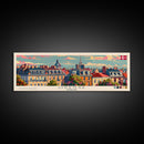 Odense Denmark Wall Art, Panoramic Travel Poster, Panoramic Framed Canvas Print, City Wall Art, Wall Hanging Home Decor, Travel Art