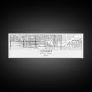 Panoramic Glendale City Map, Arizona Art, Map Print, Minimalist Wall Art, Canvas Art, Housewarming Gift, Street Map Art, Closing Gift