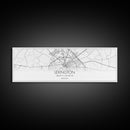 Panoramic Lexington City Map, Kentucky Art, Map Print, Minimalist Wall Art, Canvas Art, Housewarming Gift, Street Map Art, Closing Gift