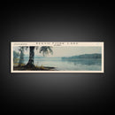 Beech Fork Lake West Virginia Framed Canvas Print, Panoramic Lake House Art, Scenic Painting, Travel Poster, Rustic Decor, Nature Scene