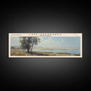 Lake Sakakawea, Boho Art, Beautiful Landscape, Travel Poster Art, Wall Art, Home Decor, Nature Scene, Lake Painting, Minimalist Art, Modern Art, Travel Print, Framed Canvas Print, Lake House Decor, Panoramic Print