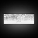 Panoramic Ontario City Map, California Art, Map Print, Minimalist Wall Art, Canvas Art, Housewarming Gift, Street Map Art, Closing Gift