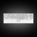 Panoramic Peoria City Map, Arizona Art, Map Print, Minimalist Wall Art, Canvas Art, Housewarming Gift, Street Map Art, Closing Gift