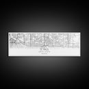 Panoramic St Paul City Map, Minnesota Art, Map Print, Minimalist Wall Art, Canvas Art, Housewarming Gift, Street Map Art, Closing Gift