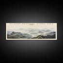 Alishan National Scenic Area Travel Poster Print, Framed Canvas Print, Taiwan Travel Art, Wood Framed Art, Wall Hanging, Home Decor