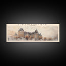 Château Frontenac COUNTRY Travel Poster Print, Framed Canvas Print, COUNTRY Travel Art, Wood Framed Art, Wall Hanging, Home Decor