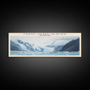 Franz Josef Glacier COUNTRY Travel Poster Print, Framed Canvas Print, COUNTRY Travel Art, Wood Framed Art, Wall Hanging, Home Decor