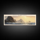 Skellig Michael COUNTRY Travel Poster Print, Framed Canvas Print, COUNTRY Travel Art, Wood Framed Art, Wall Hanging, Home Decor
