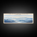 The Blue Ridge Parkway Framed Canvas Print Travel Poster | Wall Art | Home Decor | Gift For Travel Lover | Wall Hanging | Original Art