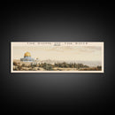The Dome of the Rock COUNTRY | Framed Travel Poster Canvas Print | Trendy Wall Art | Watercolor Painting | Living Room Art | Unique Art