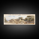 The Palace of Knossos Travel Print Wall Art, Travel Poster Print, Retro Style COUNTRY Home Decor, Wall Hanging, Travel Gift Idea, Unique Metal Art