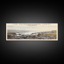 The Pembrokeshire Coast Travel Poster Print, Framed Canvas Print, COUNTRY Travel Art, Wood Framed Art, Wall Hanging, Home Decor
