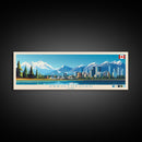 Panoramic Travel Poster Abbotsford, Canada Canvas Print, Abbotsford, Canada Painting, Canada Art, Abbotsford Travel Art, Guest Room Painting