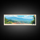 Bamenda, Cameroon Panoramic Travel Poster Canvas Print, Bamenda, Cameroon Painting, Cameroon Art, Bamenda Panoramic Travel Art, Travel Painting