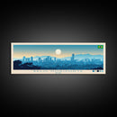 Belo Horizonte, Brazil Panoramic Travel Poster Canvas Print, Belo Horizonte, Brazil Painting, Brazil Art, Belo Horizonte Travel Art, Guest Room Painting