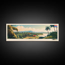 Capiata, Paraguay Panoramic Travel Poster Canvas Print, Capiata, Paraguay Painting, Paraguay Art, Capiata Travel Art, Living Room Painting